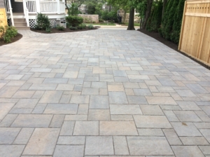 Paver Driveway and Walkway completes a Landscape Design in Summit NJ