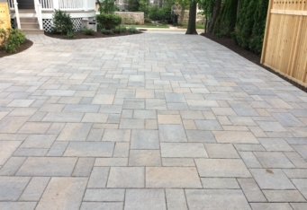 Paver Driveway and Walkway completes a Landscape Design in Summit NJ