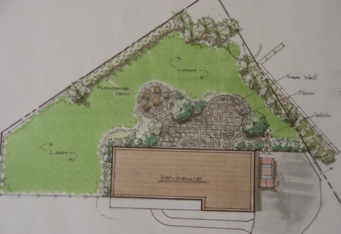 New Providence NJ Backyard Landscape Design by GA Landscape Architect